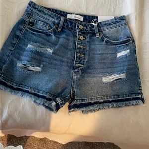 KanCan denim button fly shorts